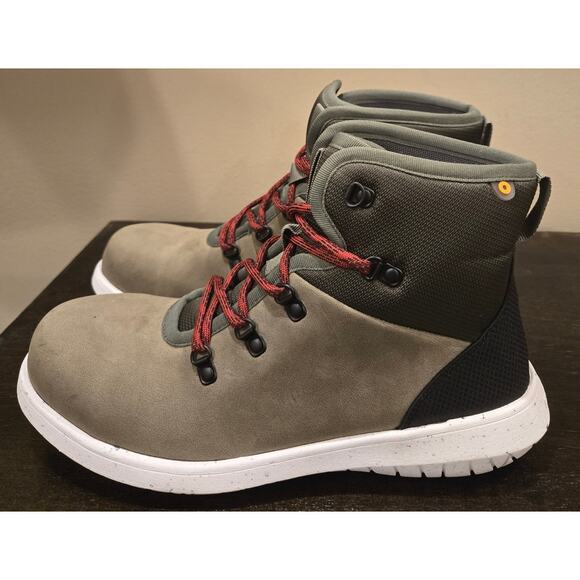 BOGS Loden Hiker Snow Boot Waterproof Leather Cushioned Green Womens 9.5 NIB - Picture 4 of 14